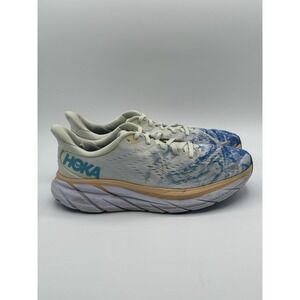 HOKA Clifton 8 Together Womens Blue Tie Dye Running Training Shoes Size 10 B
